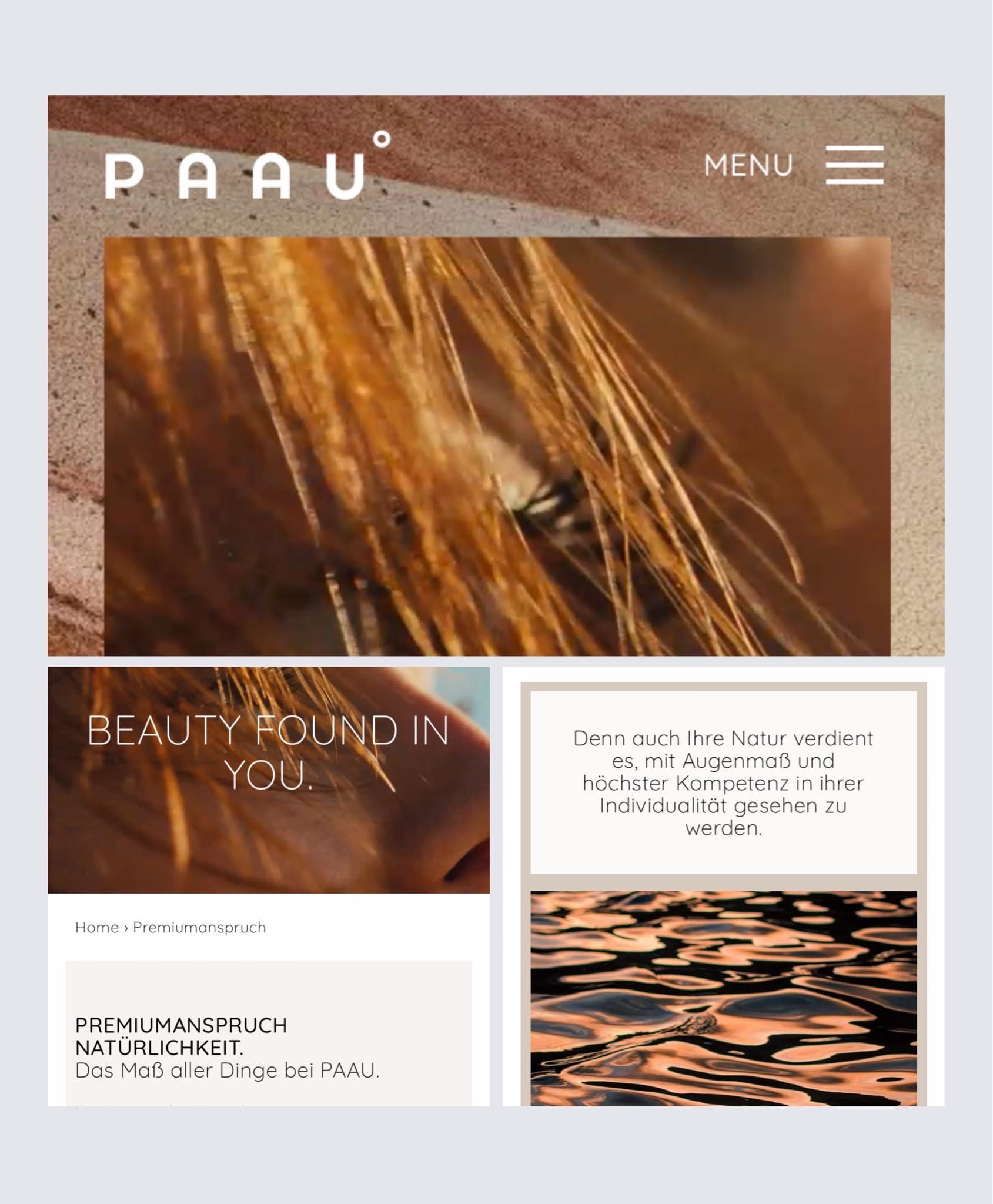 PAAU Website 2022 - Inhaltliches Konzept und Textkreation 